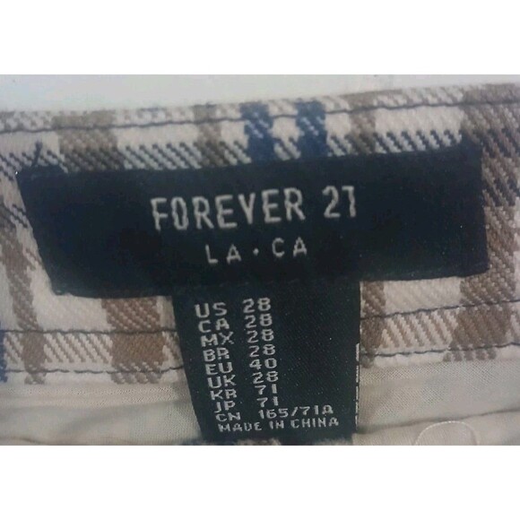 Forever 21 Zipper Pocket Plaid Miniskirt  Women's Size 28 Waist  Preppy Academia - Picture 3 of 5